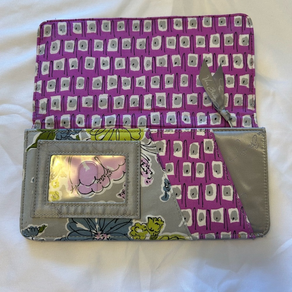 Floral Watercolored Quilted Wallet